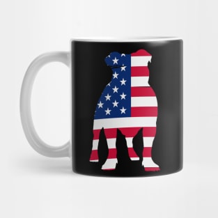 American Flag Patriotic Bulldog Lover. America Shirts. Dog Lovers. USA Shirt.4th Of July. Mug